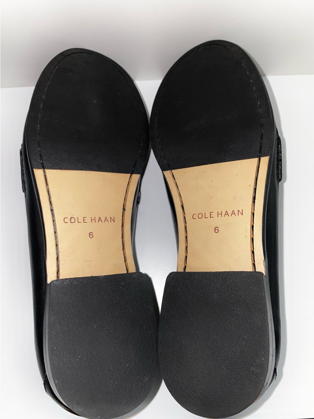 NWOT Cole Haan Black Leather Loafers with Leopard Print Calf Hair Vamp - Picture 10 of 10